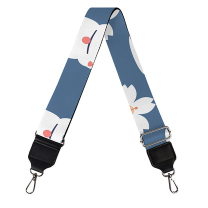 Japanese Lucky Cat And Sakura Print Bag Strap