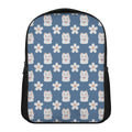 Japanese Lucky Cat And Sakura Print Casual Backpack