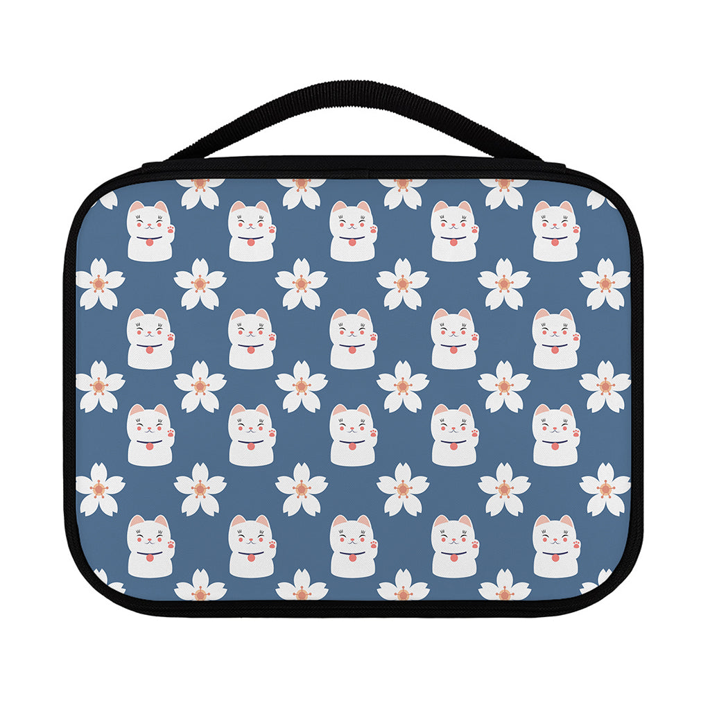 Japanese Lucky Cat And Sakura Print Classic Bible Case