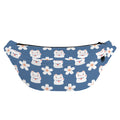 Japanese Lucky Cat And Sakura Print Fanny Pack