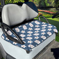 Japanese Lucky Cat And Sakura Print Golf Cart Seat Cover