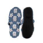 Japanese Lucky Cat And Sakura Print Slippers