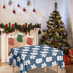 Japanese Lucky Cat And Sakura Print Tablecloth