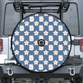 Japanese Lucky Cat And Sakura Print Tire Cover With Camera Hole