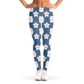 Japanese Lucky Cat And Sakura Print Women's Leggings