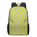 Japanese Lucky Cat Cartoon Print 17 Inch Backpack
