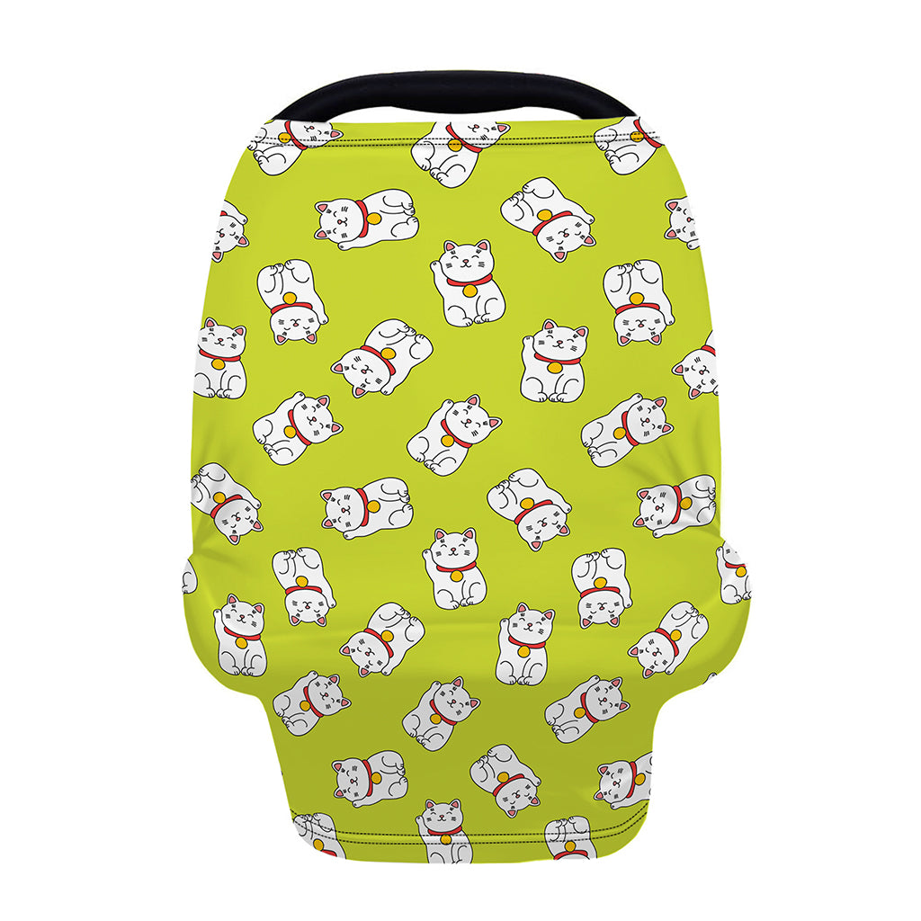 Japanese Lucky Cat Cartoon Print Baby Seat Cover