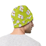 Japanese Lucky Cat Cartoon Print Beanie