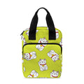 Japanese Lucky Cat Cartoon Print Bible Tote Bag