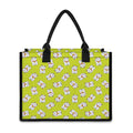 Japanese Lucky Cat Cartoon Print Canvas Tote Bag