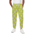 Japanese Lucky Cat Cartoon Print Cotton Sweatpants