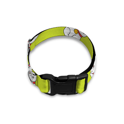 Japanese Lucky Cat Cartoon Print Dog Collar