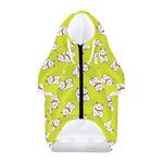 Japanese Lucky Cat Cartoon Print Dog Zip Up Hoodie