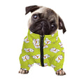 Japanese Lucky Cat Cartoon Print Dog Zip Up Jacket