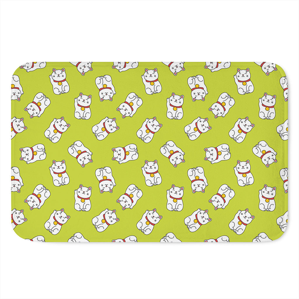 Japanese Lucky Cat Cartoon Print Indoor Door Mat