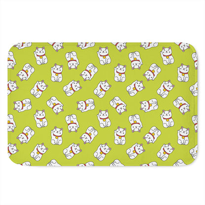 Japanese Lucky Cat Cartoon Print Indoor Door Mat