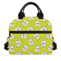 Japanese Lucky Cat Cartoon Print Insulated Lunch Bag