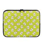 Japanese Lucky Cat Cartoon Print Laptop Sleeve