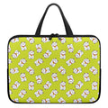 Japanese Lucky Cat Cartoon Print Laptop Sleeve With Handle