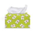 Japanese Lucky Cat Cartoon Print Leather Tissue Box Cover