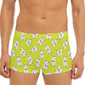 Japanese Lucky Cat Cartoon Print Men's Short Boxer Briefs