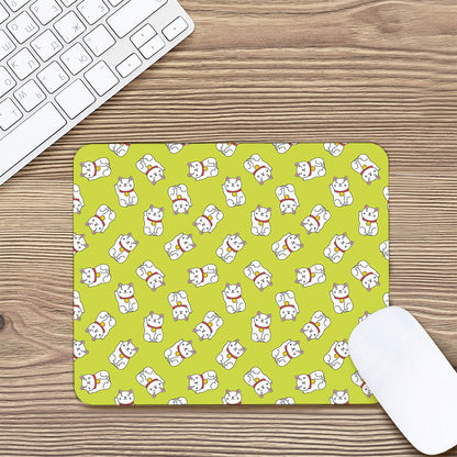 Japanese Lucky Cat Cartoon Print Mouse Pad