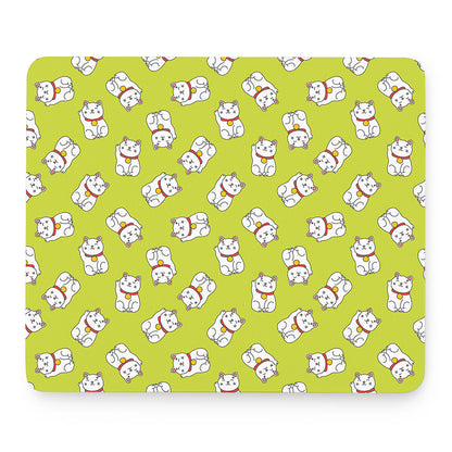Japanese Lucky Cat Cartoon Print Mouse Pad