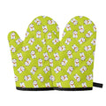 Japanese Lucky Cat Cartoon Print Oven Mitts