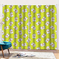 Japanese Lucky Cat Cartoon Print Pencil Pleat Curtains
