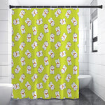 Japanese Lucky Cat Cartoon Print Premium Shower Curtain