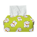 Japanese Lucky Cat Cartoon Print Rectangle Tissue Box Cover