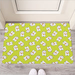 Japanese Lucky Cat Cartoon Print Rubber Doormat