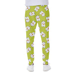 Japanese Lucky Cat Cartoon Print Scuba Joggers