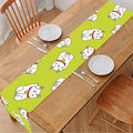 Japanese Lucky Cat Cartoon Print Table Runner