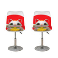 Japanese Lucky Cat Maneki Neko Print Bar Stool Covers