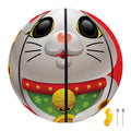 Japanese Lucky Cat Maneki Neko Print Basketball