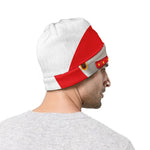 Japanese Lucky Cat Maneki Neko Print Beanie