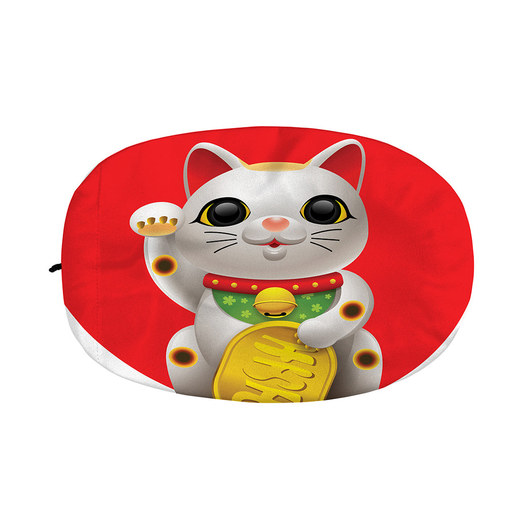 Japanese Lucky Cat Maneki Neko Print Car Side Mirror Covers