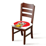 Japanese Lucky Cat Maneki Neko Print Chair Cushion Cover