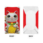 Japanese Lucky Cat Maneki Neko Print Changing Pad Cover