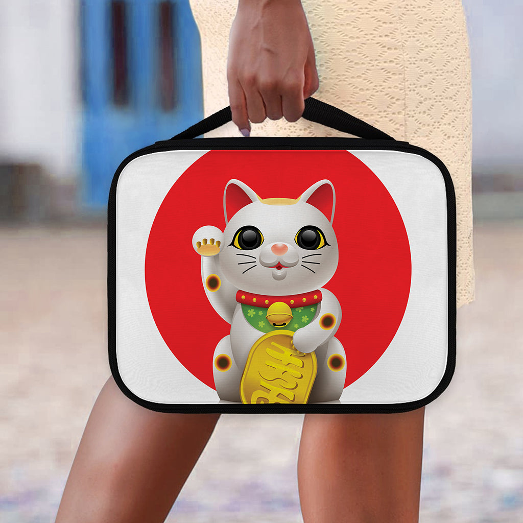 Japanese Lucky Cat Maneki Neko Print Classic Bible Case