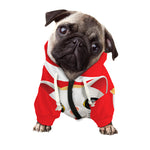 Japanese Lucky Cat Maneki Neko Print Dog Zip Up Hoodie