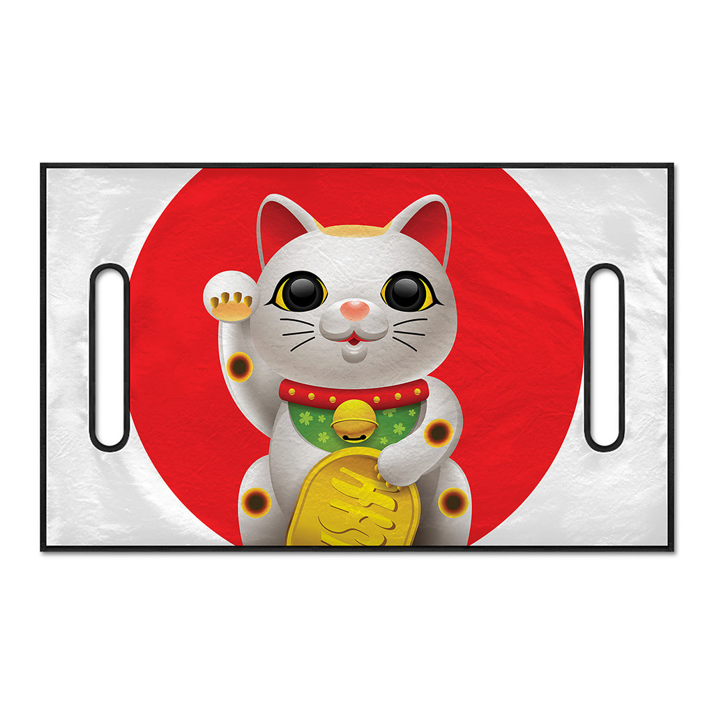 Japanese Lucky Cat Maneki Neko Print Golf Cart Seat Cover