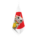 Japanese Lucky Cat Maneki Neko Print Hand Towel