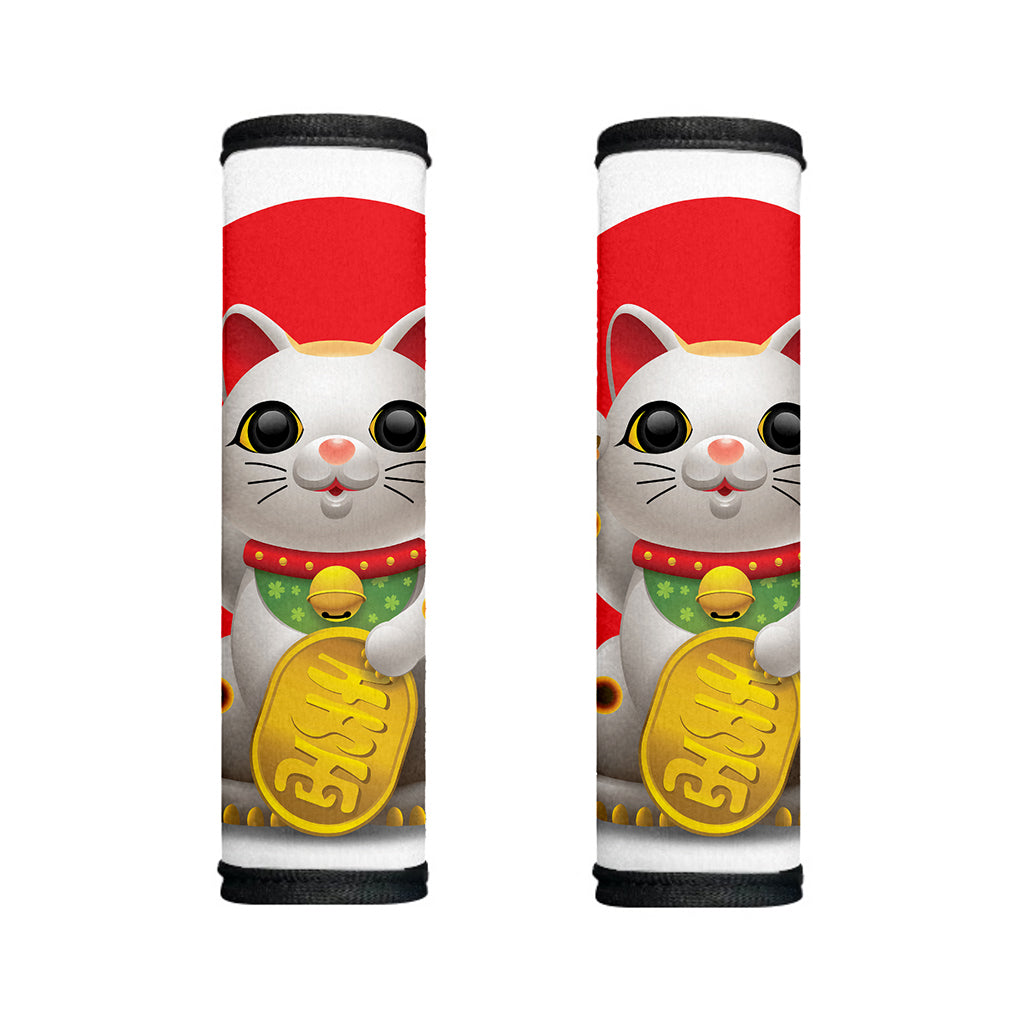 Japanese Lucky Cat Maneki Neko Print Handle Covers