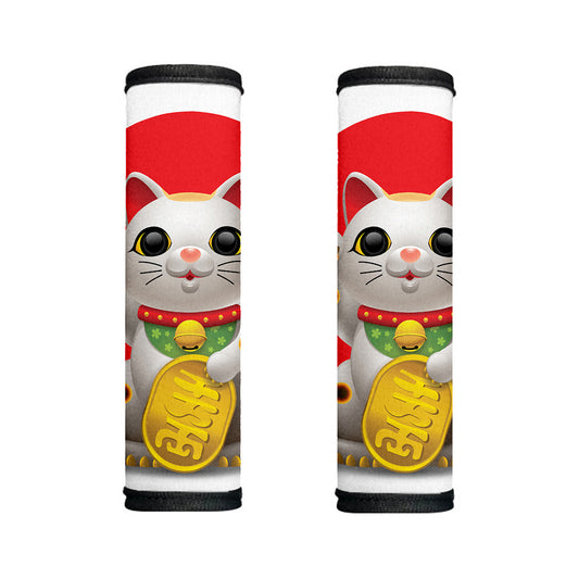 Japanese Lucky Cat Maneki Neko Print Handle Covers