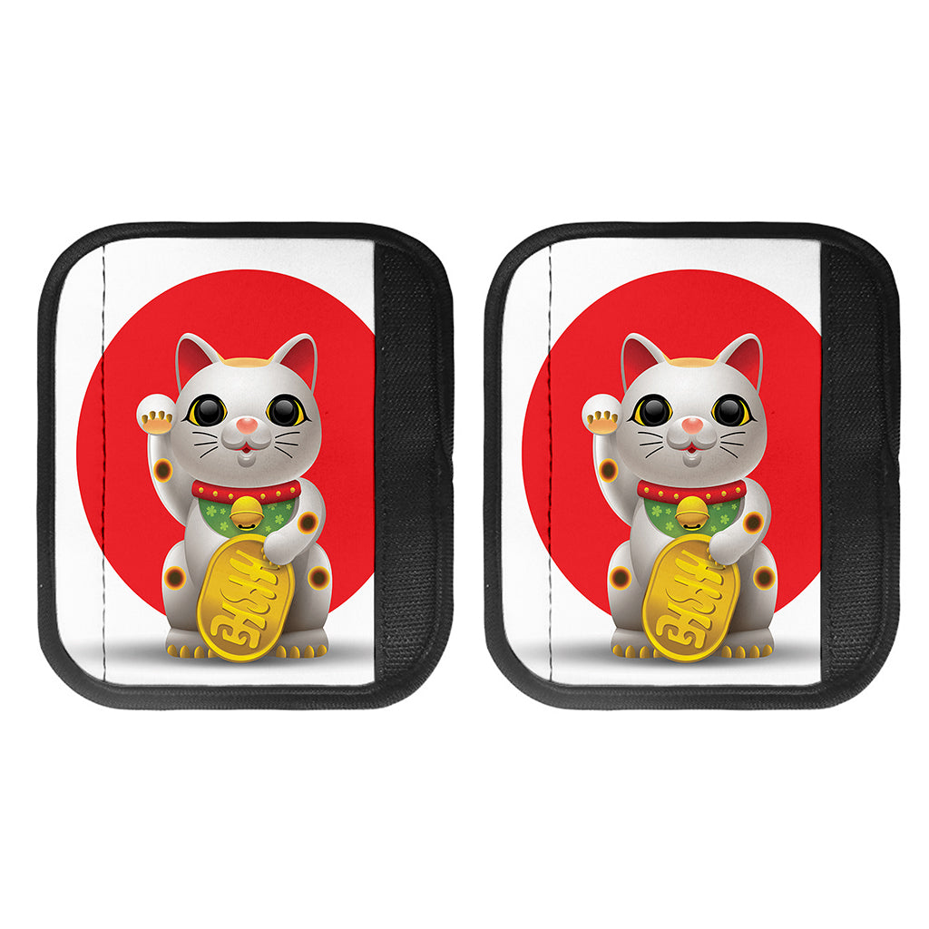 Japanese Lucky Cat Maneki Neko Print Handle Covers