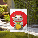 Japanese Lucky Cat Maneki Neko Print House Flag