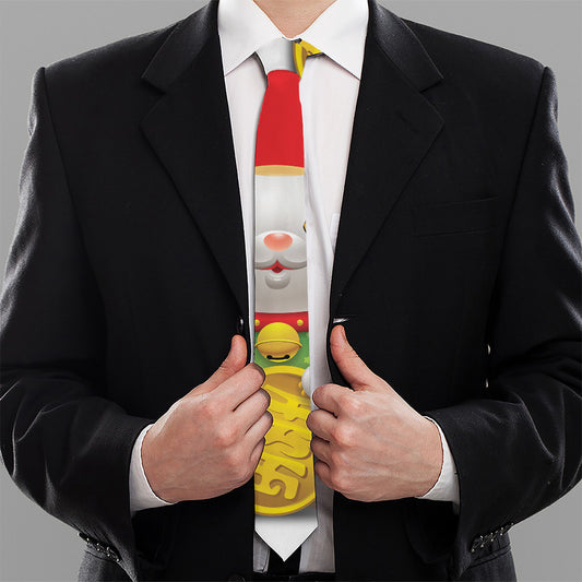 Japanese Lucky Cat Maneki Neko Print Necktie