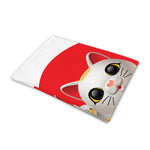 Japanese Lucky Cat Maneki Neko Print Pet Cooling Mat Cover